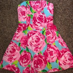 Lilly Pulitzer First Impression strapless dress